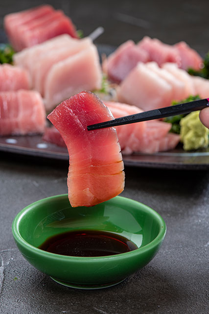 刺身と醤油